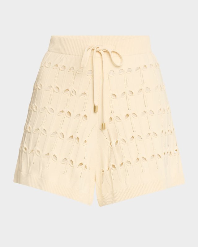 Rhiannon Pointelle Drawstring Shorts